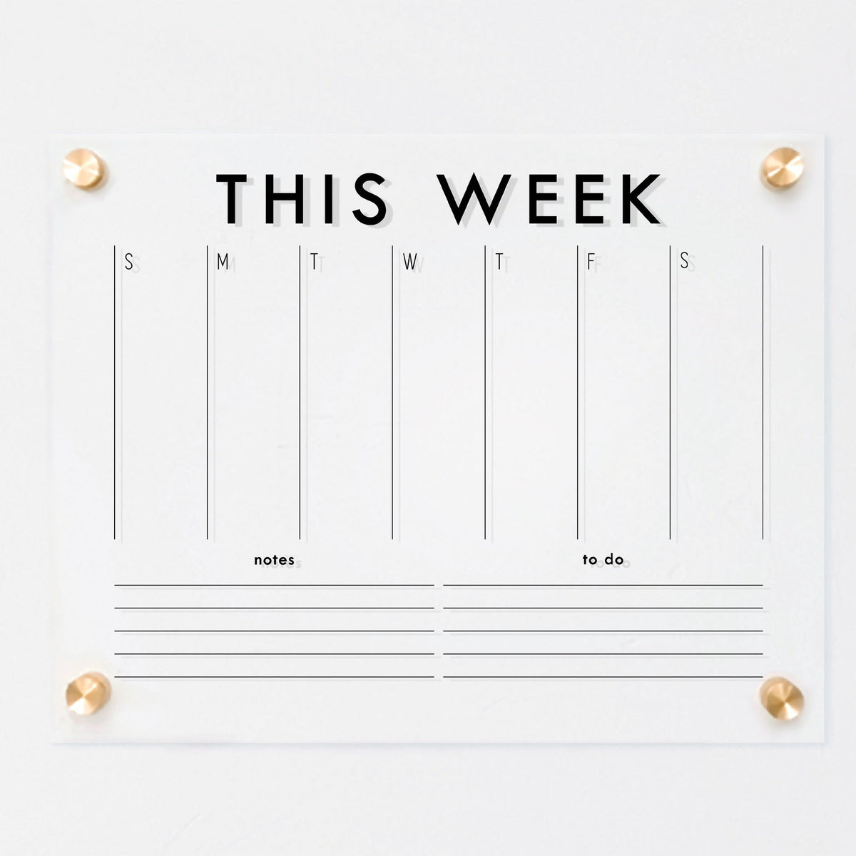 Weekly Acrylic Calendar + 2 Sections | Horizontal Madi, photo 11 of 23