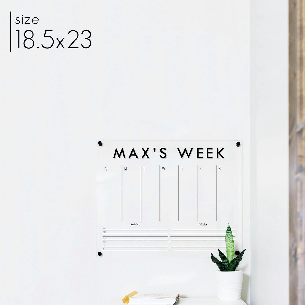 Weekly Acrylic Calendar + 2 Sections | Horizontal Madi, photo 13 of 23