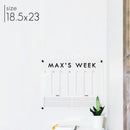 Weekly Acrylic Calendar + 2 Sections | Horizontal Madi