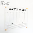 Weekly Acrylic Calendar + 2 Sections | Horizontal Madi