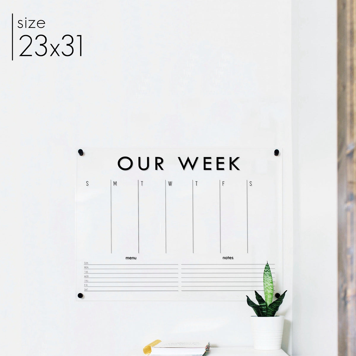 Weekly Acrylic Calendar + 2 Sections | Horizontal Madi, photo 16 of 23