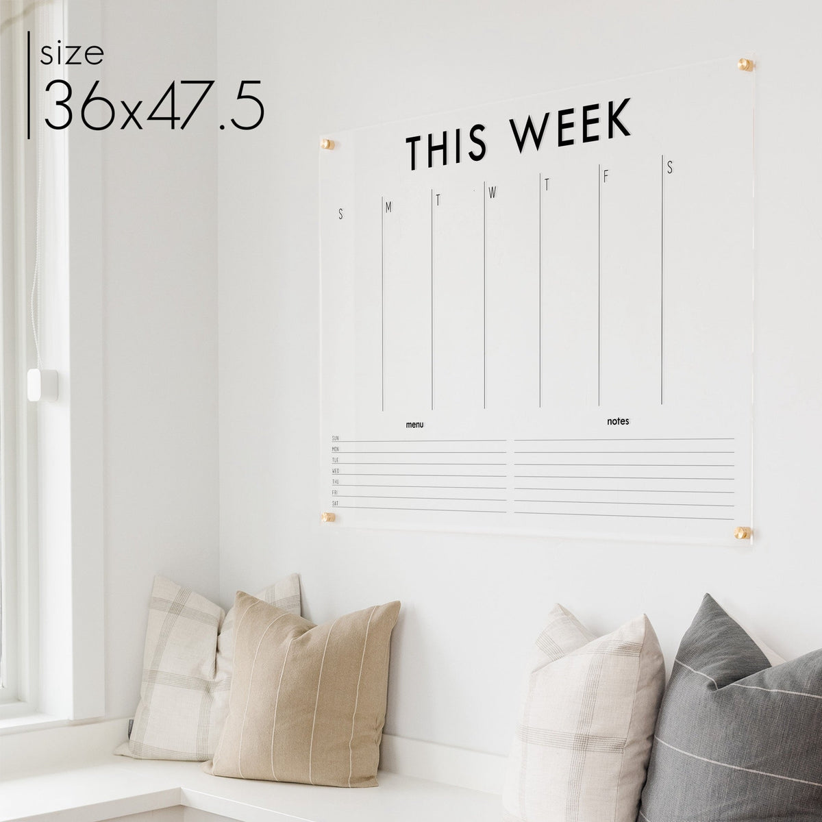 Weekly Acrylic Calendar + 2 Sections | Horizontal Madi, photo 21 of 23