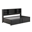 Industrial Metal Daybed With Trundle, Storage Shelves, USB Ports by HouseOfZazla