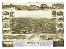 Vintage Map of Auburn, California 1887