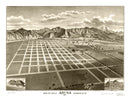 Vintage Map of Azusa, California 1887