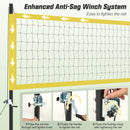 Portable Outdoor Volleyball Net Set Heavy-Duty Volleyball Net System