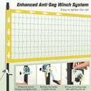 Portable Outdoor Volleyball Net Set Heavy-Duty Volleyball Net System by LJGDeals