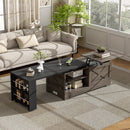 Farmhouse Lift Top Coffee Table With Barn Doors