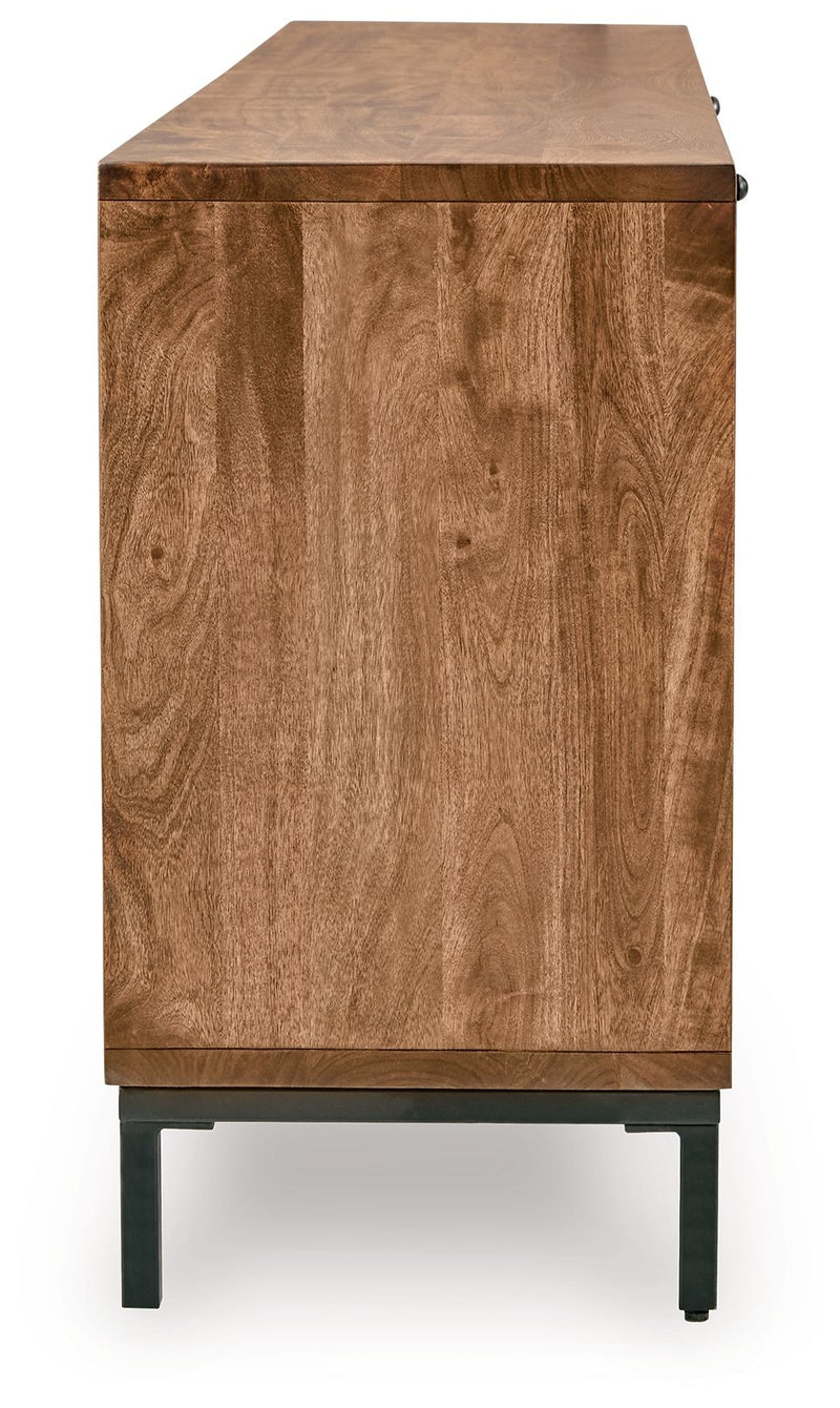 Dorannby - Accent Cabinet - Black / Brown, photo 2 of 7