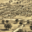 Vintage Map of Healdsburg, California 1876
