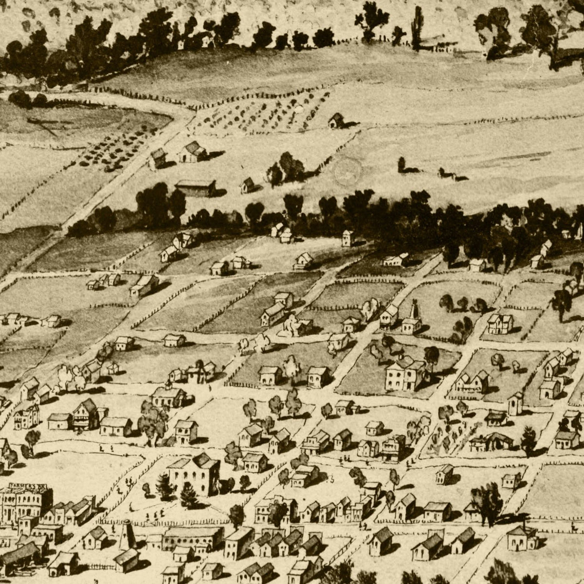 Vintage Map of Lakeport, California 1888, photo 2 of 5