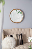 Transitional Decor Style Wall Mirror Decor With Frame For Bathroom by HouseOfZazla