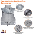 36.6x22in Electric Heating Wrap for Neck Shoulder Fast Heating Pad Mat Heated Neck Wrap for Back Pain Relief with 6 Temperature Settings 4 Timer Modes