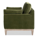 Pasadena - Wide Modern Farmhouse Accent Arm Chair - Olive Green by HouseOfZazla
