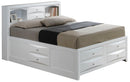 Modern Design Storage Bed With Bookcase Headboard by HouseOfZazla