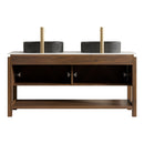 Indigo 60" Bathroom Vanity with Sintered Stone Countertop and Vessel Sink by HouseOfZazla