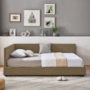 Upholstered Bed Frame With Tufted Backrest And Armrests by HouseOfZazla
