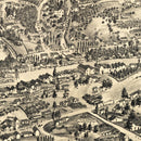 Vintage Map of Placerville, California 1888