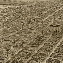 Vintage Map of Sacramento, California 1890