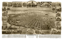 Vintage Map of Sacramento, California 1890