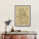 Vintage Map of San Francisco, California 1849