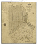 Vintage Map of San Francisco, California 1849