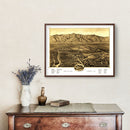 Vintage Map of San Gabriel, California 1893