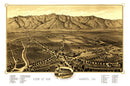 Vintage Map of San Gabriel, California 1893