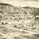 Vintage Map of San Jacinto, California 1886
