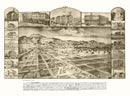 Vintage Map of San Jacinto, California 1886