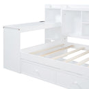 Daybed With 3 Drawers USB Ports And Desk