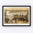 Vintage Map of San Francisco, California 1876