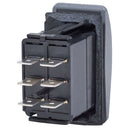 Blue Sea 8222 Water Resistant Contura III Switch - (ON)-OFF-(ON) - Grey