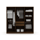 Gramercy - Free Standing Wardrobe Closet With Drawers And Shelves by HouseOfZazla