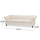 Chesterfield Style 3 Seater Sofa With Deep Button Tufting