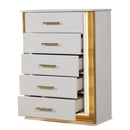 Obsession - 5 Drawer Chest - White