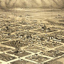 Vintage Map of Santa Barbara, California 1877