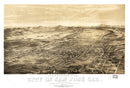Vintage Map of San Jose, California 1869