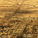 Vintage Map of San Jose, California 1875