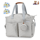 Breast Pump Bag Diaper Tote Bag with Detachable Shoulder Strap Side Pocket Free Baby Bibs Compatible with Spectra S1 S2 Medela