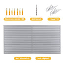 Heavy Duty PVC Slatwall Garage Organizer, 8ft x 4ft