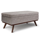 Owen - Lift Top Large Coffee Table Storage Ottoman, Mid Century Style by HouseOfZazla