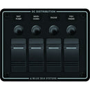 Blue Sea 8372 Water Resistant 4 Position - Black - Horizontal Mount Panel
