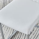 Modern Dining Chairs With Padded Seat, Metal Legs by HouseOfZazla