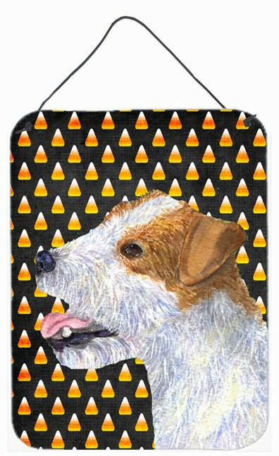 Jack Russell Terrier Candy Corn Halloween Portrait Wall or Door Hanging Prints