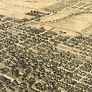 Vintage Map of Stockton, California 1895