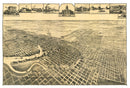 Vintage Map of Stockton, California 1895