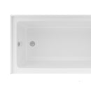 Alcove Soaking Bathtub With Skirt - Back-To-Wall Design, Compact - Glossy White by HouseOfZazla