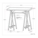 Sawhorse - Handcrafted Solid Desk by Unique Piece Furniture