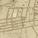 Vintage Map of Honolulu, Hawaii 1887
